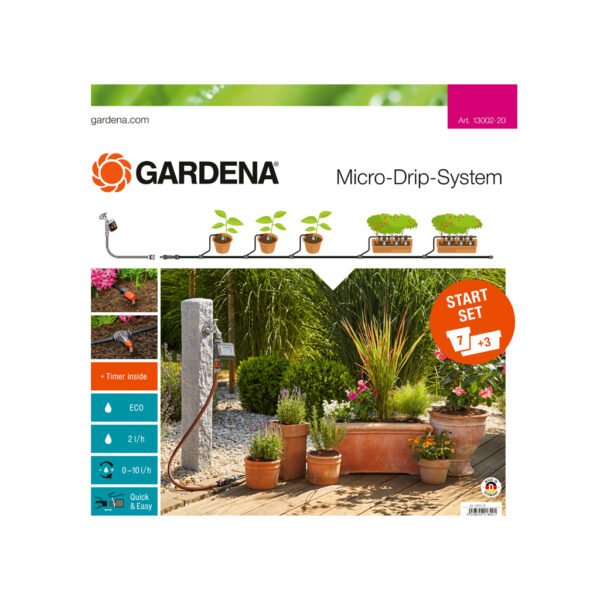წვეთოვანი სარწყავი კომპლექტი M MDS Start Set Flower Pots M autom.